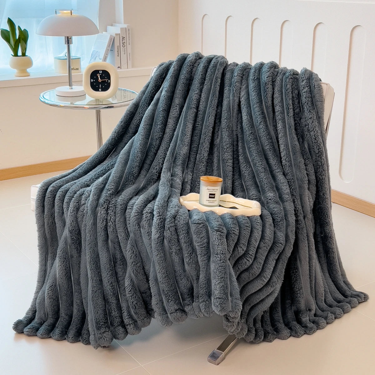 Cloud Haven Thick Fleece Throw Blanket